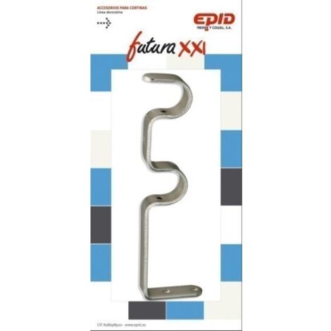 Soporte Barra Cortina 19Mm Doble Metal Niq Futura 21 Epid