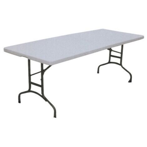 Mesa Jardin 183X75X75Cm Plegable Resinaina-Acero