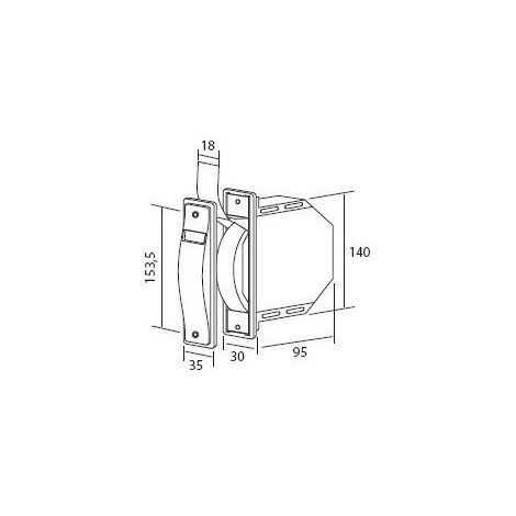 Recogedor Persiana 18Mm Universal Plastico Blanco Gaviota