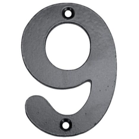 Numero señal atorn. 100mm "9" forjado ne el zorro