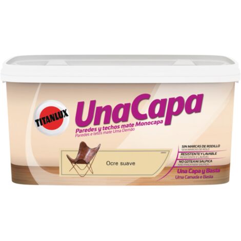 -CAHERSA- PINTURA TITAN UNA CAPA OCRE SUAVE 4L TITAN