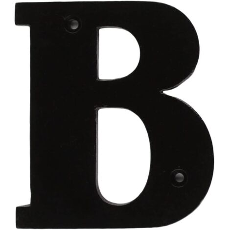 Letra Señal Clavar 100Mm "B" Hierro Forjado Negro