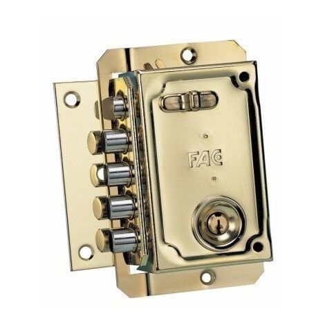 Cerradura FAC sobreponer S-90 izquierda dorado 11006