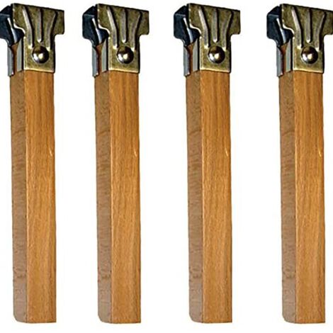 Pata Somier 250X30X30Mm Cuadrada El Zorro Madera 4 Pz