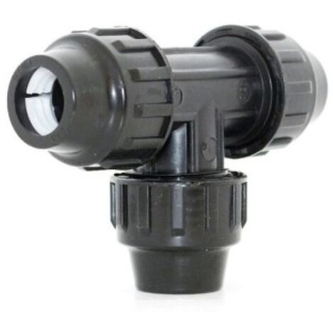 Conector Riego En T 32Mm Igual Fitting Polipropileno Natuur