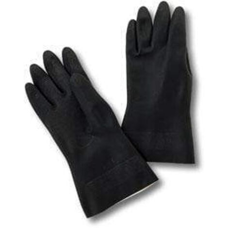 Guante  Quimico Xl10 Natural  Flocado  321Cb Latex Negro Juba