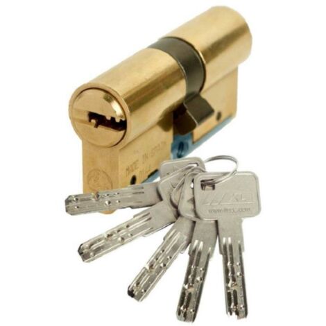 Cilindro Seguridad  30X30Mm C6 Laton Leva Larga Lince