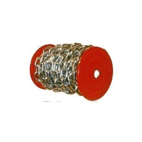 Cadena Industrial 3Mm Bobina 63Mt 10Kg Eslabon Recto Cincado Ciro 10 Kg