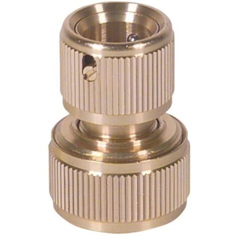 Conector Riego 3/4" Rapido Natuur Laton Aqua Stop Nt98873