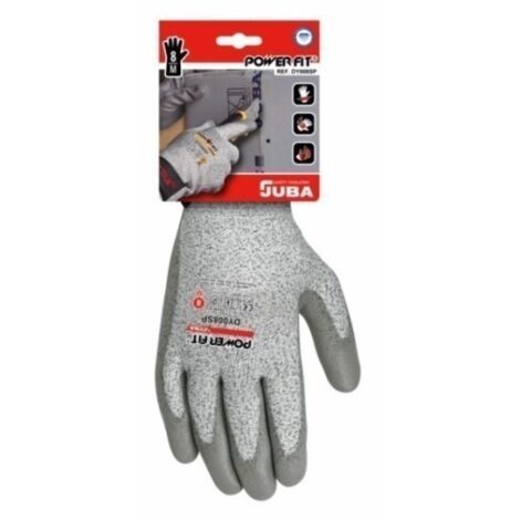 Guante Anticorte L09 Palma Poliuretano Dyneema Fibra Gris  Juba