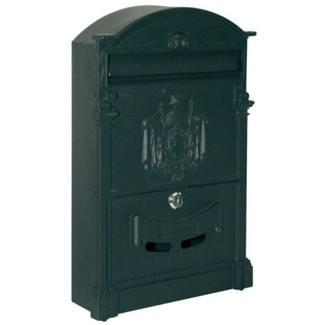 Buzon Exterior 25X8X40,8Cm Natuur Aluminio Negro Imperio Nt97366 (1/2)