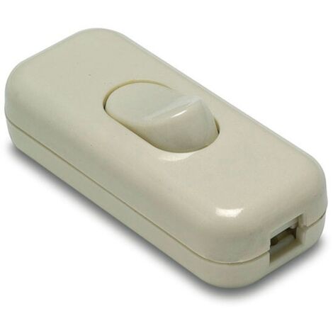Interruptor Electricidad 25X60X15 2A-250V De Paso Pvc Blanco Famat