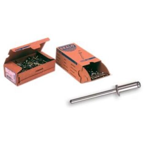 Remache Fij Estand. 3,2X10Mm Alu Alum Bralo 500 Pz (1/4)