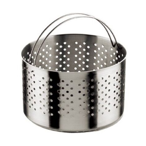 Cestillo Cocina Alto 21Cmø Perforado-Colador Para Olla Inox Inoxibar