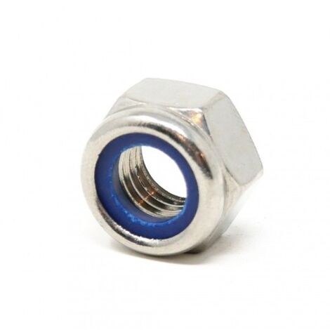 Tuerca Hexagonal Din 985 8.8 M-16 Autoblo Cincada Fontana 50 Pz