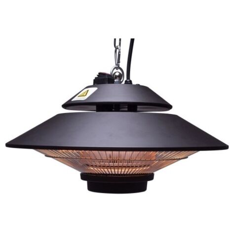 Calefactor Electrico 1500W IP34 Halogeno Terraz Con Mando Techo N