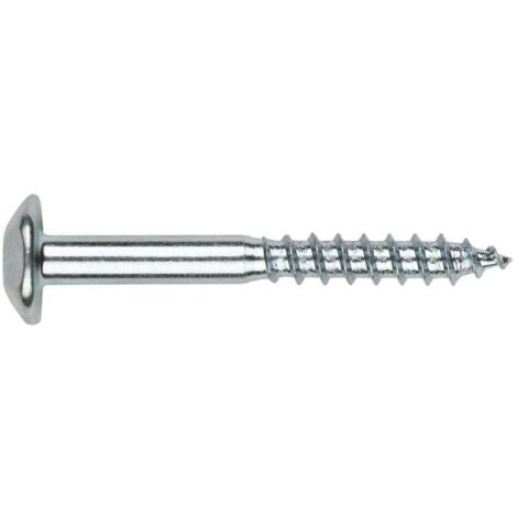 Tornillo Inviolable 07X090Mm Cabeza Red. Cinc Index 100 Pz