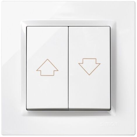 PULSADOR PERS 840X840 MM 230V BL SERIE 10 SIMON - F1090333030