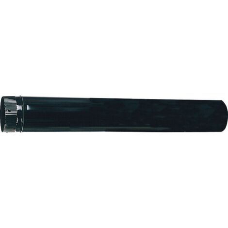 Estufa tubo vitrificado negro 850 mm 1 m diámetro 120 mm
