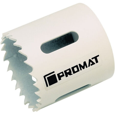 Sierra de corona D.140mm corte-D.38mm 4/6 dientes combinados HSS-Bi-Metal o accesorio PROMAT