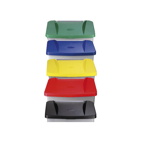 Contenedor Bas. 120 Lt Rue/Pedal Tapa Pl Verde Denox