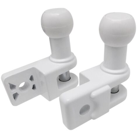 Juego 2 soporte barandilla toldo blanco 10431 micel