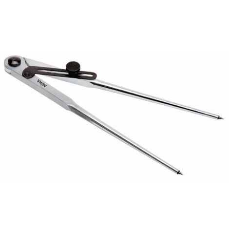 Compas Con Fijador Punta De Acero 25Cm Apertura 28254 Acha