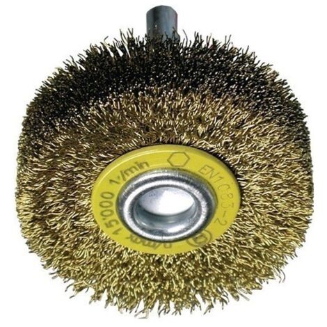 Cepillo Circular Diam. 40 Mm Grosor Del Alambre 0,2 Mm Laton