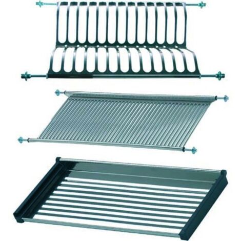 Escurreplatos-vasos mueble cocina 450mm a/inox inox ecr1 mic