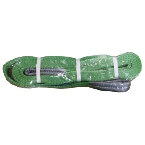 Eslinga Elevacion Plana 2000X4Mt Abierta Doble Banda Verde  Nivel