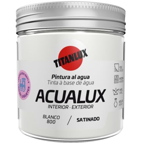 Pintura Manualidades Al Agua 75 Ml Bl Satinado Acualux Titan (1/2)