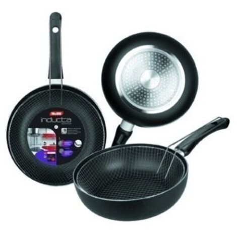 Sarten Cocina Freidora 24Cm Ant.Teflon Inducta Alu.Forj Ibili