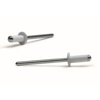 Remache Ø 4,8 X 18 Aluminio / Acero Lacado Blanco 250 Pz
