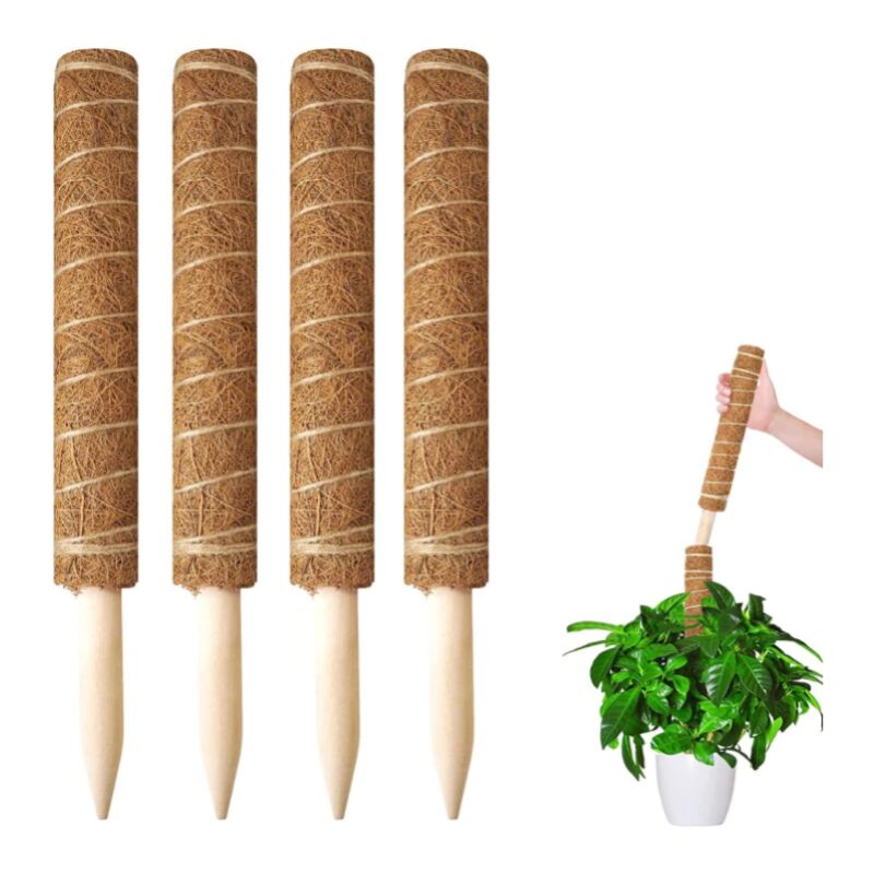 Poteau En Fibre De Coco Pour Plantes Grimpantes, Support Pour