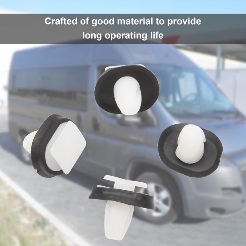 Lot De 100 Clips Fixation Voiture - Pour Panneaux De Porte, Fiat Ducato, Peugeot Boxer, Citroën Jumper - Tige 9 Mm