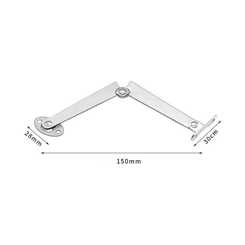 WWYSSZ Lot De 2 Charnières De Support De Couvercle Softclose Avec Système De Blocage - Pour Porte De Cuisine, Porte D'armoire, Armoire - Angle D'ouverture 75°/90°/110