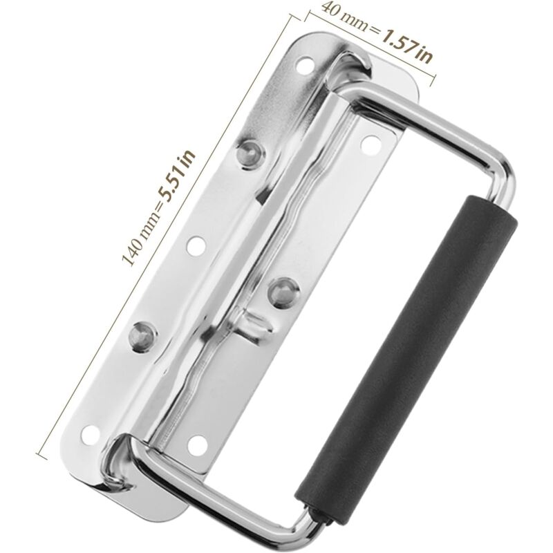 Poignée Pliable 4 Pièces En Acier Inoxydable Avec Manche En