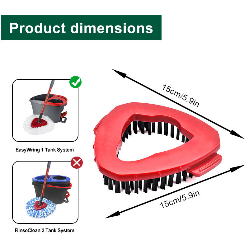 OCeda - Base De Balai à Franges Compatible Avec Le Système OCedar EasyWring 1 Réservoir - Tête De