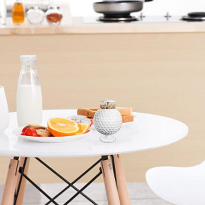 Distributeur Automatique De Cure-dents Design Cactus - Blanc, Pratique Pour Bureau, Restaurant, Maison
