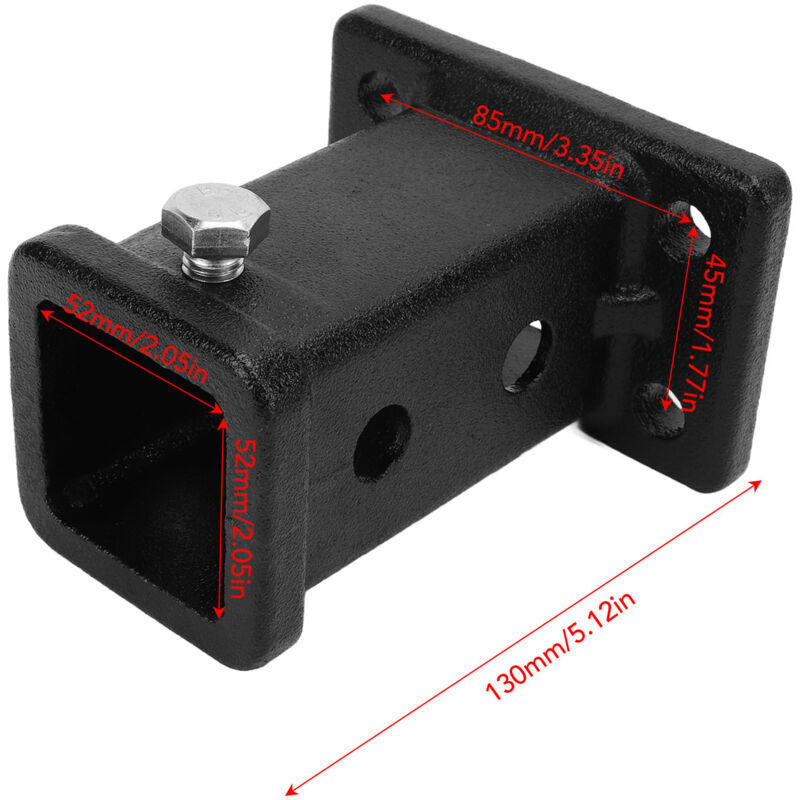 Adaptateur Récepteur D’attelage 2 Pouces AOWINHIT – Pour Camionnettes, Montage Par Boulons | Universel, Acier Moulé