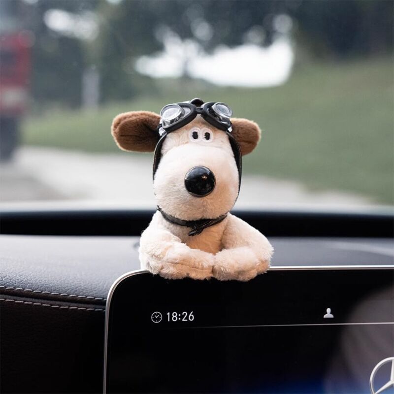 Figurine Bouledogue Pour Tableau De Bord Voiture – Décoration Mignonne En Résine, Environ 5,5 Cm, Cadeau Auto