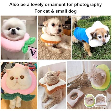 AlwaysHSoft Adjustable Cat Cone Collar, Cat Recovery Collar, Cute E Collar for Cats After Surgery, Cat Neck Cones to Stop Licking for Cat/Kitten/Small Dog
