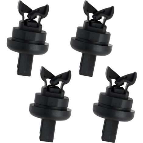 Lot De 4 Clips De Retenue Pour Capot Ford - Référence 1216747 - Compatible Mondeo, Ranger, Transit, Escort - En Plastique Jaune, Fixation Isolation