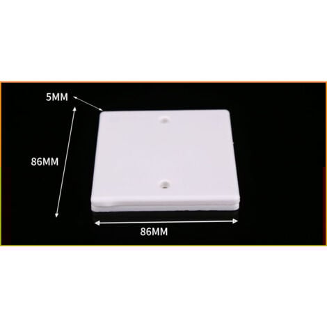 Lntyq Lot de 5 caches pour boîtier encastré de maçonnerie - sans vis - 86x86mm, Inconnu