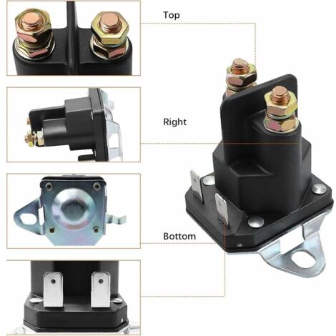 DVPARTS Solénoïde De Démarreur 12 V 100 A 4 Bornes 762 1261 211 50 762 1261 211 51 Tracteurs