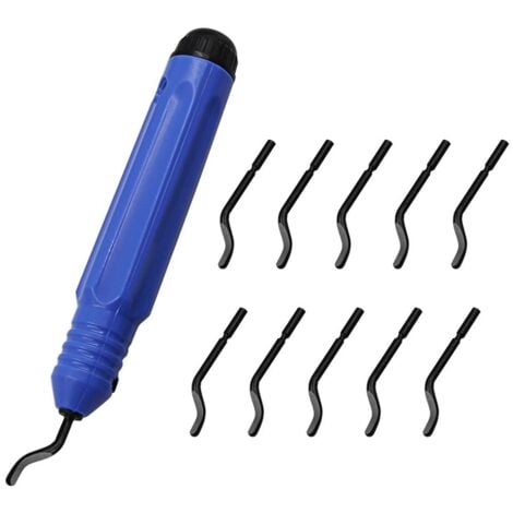 Outil D'ébavurage - Ebavureur - Lot De 10 Lames Rechanges - 145 Mm - Pour Cuivre, Plastique, Aluminium Et Acier - Bricolage