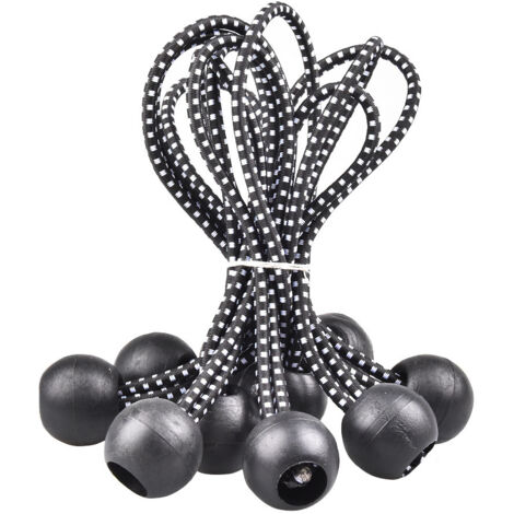 LOOGI Lot De 50 Tendeurs En Caoutchouc Avec Boule De 10 Cm