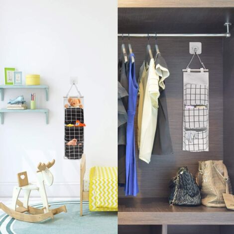 Lot De 2 Organiseurs Adhésifs Pour Portes D'armoires