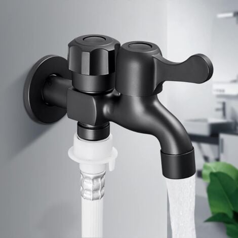 Ahlsen Robinet De Jardin Double Sortie , Robinet Extérieur Laiton