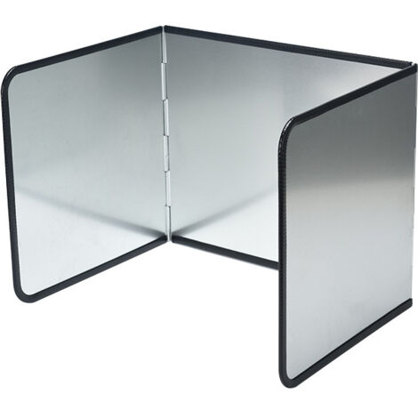 Protection Anti-éclaboussures Pour Cuisinière Gaz - Acier Inoxydable 29x40cm Pliable - 4 Tranches